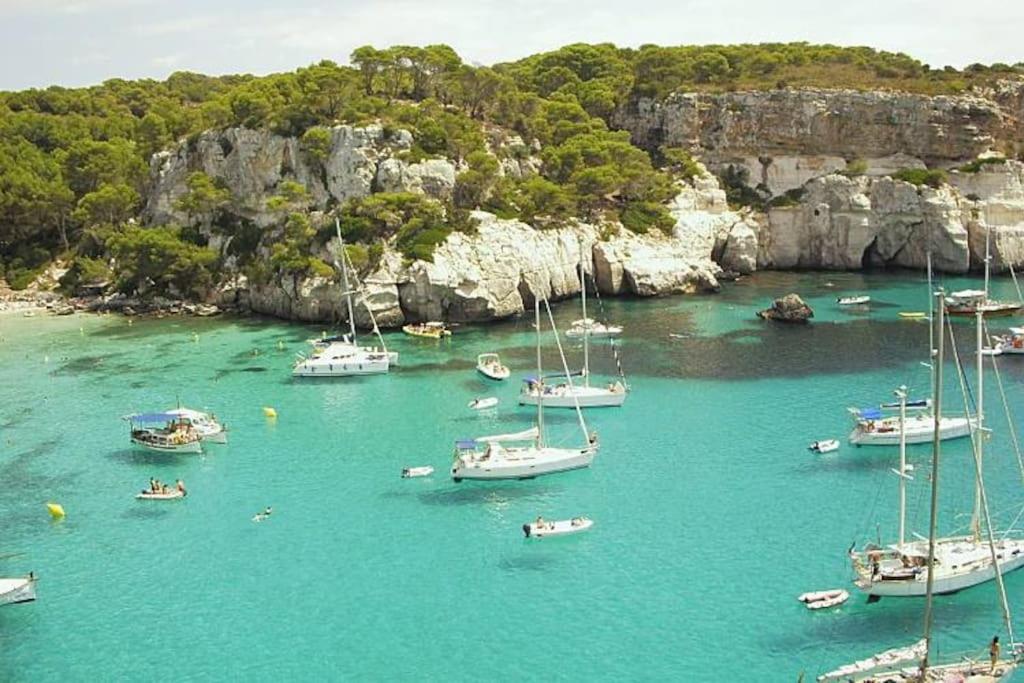 Апартаменты Apartamento En Calan Blanes, Ciutadella Кала-эн-Бланес Экстерьер фото